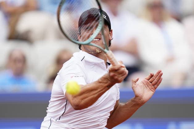BASTAD, SWEDEN 20260718 Luciano Darderi during the men s semi-final at the Nordea Open tennis match in Bastad. BASTAD SWEDEN x9200x *** BASTAD, SWEDEN July 18, 2026 Luciano Darderi during the men s semifinal at the Nordea Open tennis tournament in Bastad BASTAD SWEDEN x9200x  Copyright: xBjörnxLarssonxRosvall TTx NORDEA OPEN TENNIS IN BASTAD