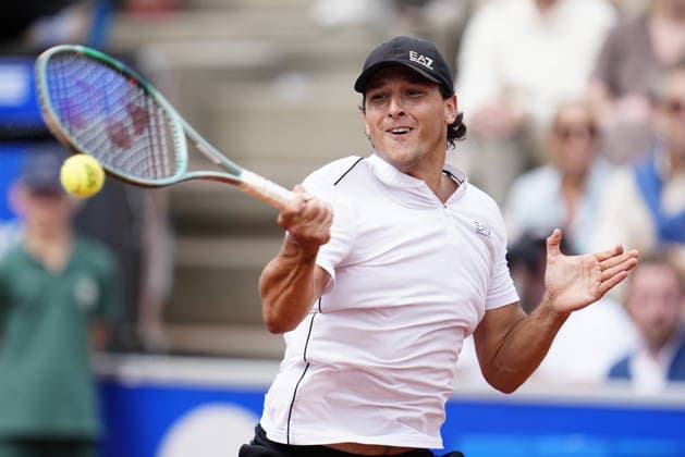 BASTAD, SWEDEN 20260718 Luciano Darderi during the men s semi-final at the Nordea Open tennis match in Bastad. BASTAD SWEDEN x9200x *** BASTAD, SWEDEN July 18, 2026 Luciano Darderi during the men s semifinal at the Nordea Open tennis tournament in Bastad BASTAD SWEDEN x9200x  Copyright: xBjörnxLarssonxRosvall TTx NORDEA OPEN TENNIS IN BASTAD