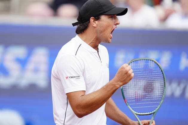 BASTAD, SWEDEN 20260718 Luciano Darderi during the men s semi-final at the Nordea Open tennis match in Bastad. BASTAD SWEDEN x9200x *** BASTAD, SWEDEN July 18, 2026 Luciano Darderi during the men s semifinal at the Nordea Open tennis tournament in Bastad BASTAD SWEDEN x9200x  Copyright: xBjörnxLarssonxRosvall TTx NORDEA OPEN TENNIS IN BASTAD