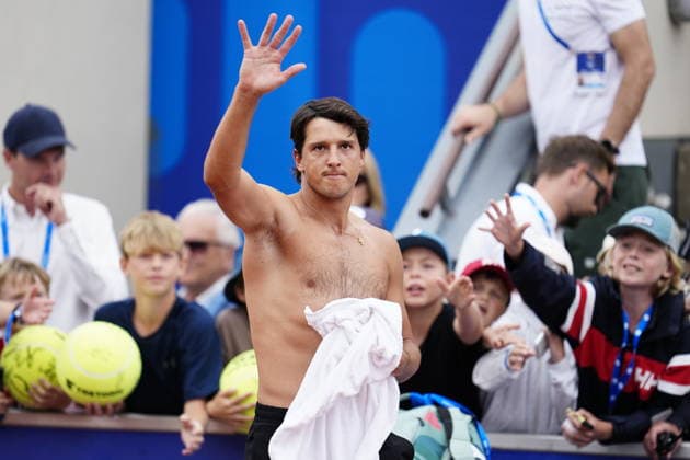 BASTAD, SWEDEN 20260718 Luciano Darderi during the men s semi-final at the Nordea Open tennis match in Bastad. BASTAD SVERIGE x9200x *** BASTAD, SWEDEN July 18, 2026 Luciano Darderi during the men s semifinal at the Nordea Open tennis tournament in Bastad BASTAD, SWEDEN x9200x  Copyright: xBjörnxLarssonxRosvall TTx TENNIS NORDEA OPEN I BASTAD