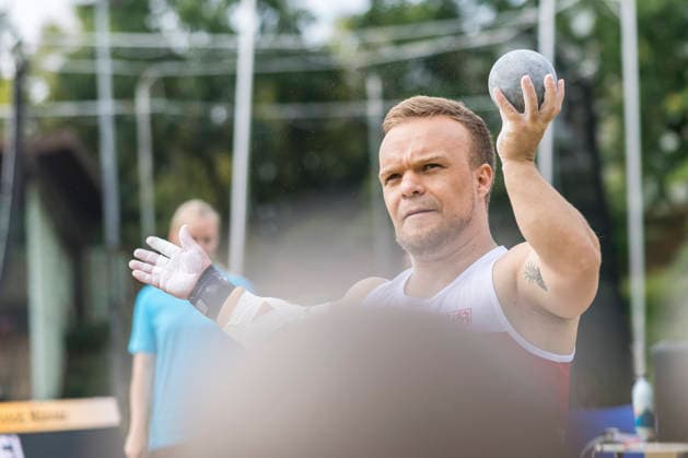 LEVERKUSEN, GERMANY - JULY 18, 2026 : Niko Kappel (GER VfB Stuttgart 1893) competing in the shot put during the Para Heimspiel 7.0 at Fritz Jacobi Sports Complex on July 18, 2026 in Leverkusen, Germany. Northrhine-Westphalia Germany Copyright: xAxelxKohringx