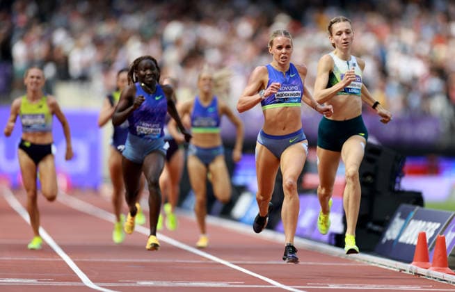 Keely Hodgkinson of Great Britain wins the 800m Women. The London Athletics Meet, Wanda Diamond League, London Stadium, London, UK - 18 Jul 2026London London Stadium United Kingdom  Copyright: xJamesxMarsh Shutterstockx 16996766cm