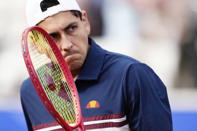BASTAD, SVERIGE 20260718 Chiles Alejandro Tabilo under herrarnas semifinal i singelturnerinegn i tennismatchen mellan Rysslands Andrey Rublev och Chiles Alejandro Tabilo Nordea Open i Bastad. BASTAD SVERIGE x9200x *** BASTAD, SWEDEN 20260718 Chile s Alejandro Tabilo during the men s singles semifinal at the Nordea Open in Bastad, during the tennis match between Russia s Andrey Rublev and Chile s Alejandro Tabilo BASTAD SWEDEN x9200x  Copyright: xBjörnxLarssonxRosvall TTx TENNIS NORDEA OPEN I BASTAD