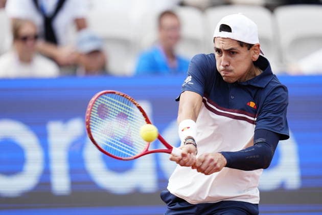 BASTAD, SWEDEN 20260718 Chilean Alejandro Tabilo during the men s semifinal in the singles tournament in the tennis match between Russia s Andrey Rublev and Chile s Alejandro Tabilo Nordea Open in Bastad. BASTAD SWEDEN x9200x *** BASTAD, SWEDEN, July 18, 2026: Chilean Alejandro Tabilo during the men s singles semifinal at the Nordea Open in Bastad, Sweden. BASTAD, SWEDEN x9200x  Copyright: xBjörnxLarssonxRosvall TTx TENNIS NORDEA OPEN IN BASTAD