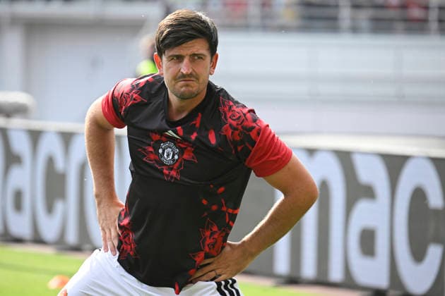 LKS 20260718 Manchester United, ManU s Harry Maguire warms up before the football opening pre-season friendly match between Manchester United and Wrexham AFC at Helsinki Olympic Stadium in Helsinki, Finland on July 18, 2026. - MARKKU ULANDER Helsinki Finland PRXo-p_QvwI  Copyright: xMarkkuxUlanderx PRXo-p_QvwI