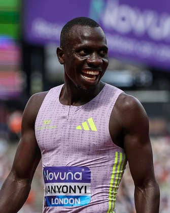 2026 Wanda Diamond League - Novuna London Athletics Meet Emmanuel Wanyonyi of Kenya relaxes following the men s 800m event at the Wanda Diamond League meeting at the London Stadium in Stratford, London. United Kingdom  Copyright: xMIxNewsx originalFilename:fletcher-wandadua260718_npiEN.jpg