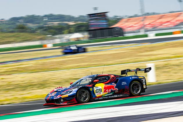GT World Challenge Misano 2026 - Qualify Thierry Vermeulen and Ben Green drive the ( 69) Ferrari 296 GT3 EVO of team Emil Frey Racing during Qualify 1 of the fifth round of the GT World Challenge Europe by AWS at Misano World Circuit - Marco Simoncelli in Misano, Italy, on July 18, 2026. Misano Italy Italy  Copyright: xFabioxPellicciax originalFilename:pelliccia-gtworldc260718_npyYJ.jpg