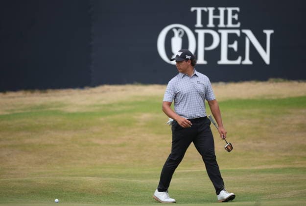154th Open Golf Championships - Round 3 Aldrich Potgieter of South Africa walks on the 18th green during the British Open Golf Championships at Royal Birkdale in Southport, Britain, 18 July 2026. SOUTHPORT UNITED KINGDOM  Copyright: xADAMxVAUGHANx