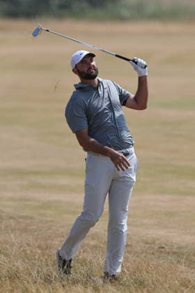 RECORD DATE NOT STATED 18th July 2026; Royal Birkdale Golf Club, Southport, Merseyside, England; The Open Championship Round Three; Scottie Scheffler (USA) plays from the rough at the first hole DavidxBlunsden