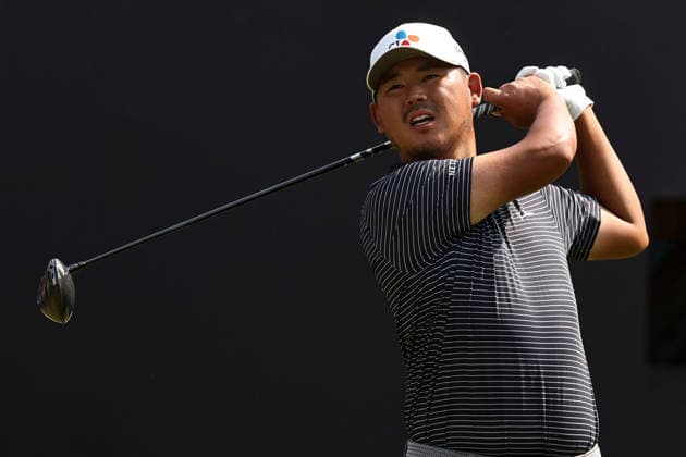 RECORD DATE NOT STATED 18th July 2026; Royal Birkdale Golf Club, Southport, Merseyside, England; The Open Championship Round Three; Si Woo Kim (KOR) plays from the first tee DavidxBlunsden