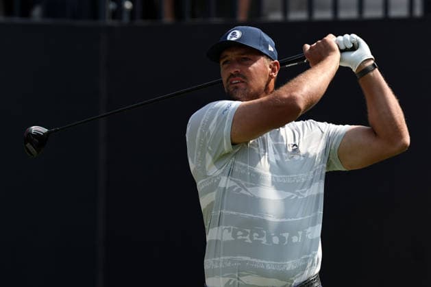 RECORD DATE NOT STATED 18th July 2026; Royal Birkdale Golf Club, Southport, Merseyside, England; The Open Championship Round Three; Bryson Dechambeau (USA) plays from the first tee DavidxBlunsden