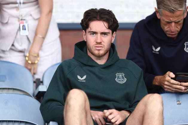 RECORD DATE NOT STATED 18th July 2026; Dens Park, Dundee, Scotland; Friendly Football, Dundee versus Everton; Hayden Hackney of Everton watch his new team mates in action DavidxYoung