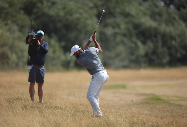 154th Open Golf Championships - Round 3 Scottie Scheffler of the USA in action on the 1st hole during the British Open Golf Championships at Royal Birkdale in Southport, Britain, 18 July 2026. SOUTHPORT UNITED KINGDOM  Copyright: xADAMxVAUGHANx