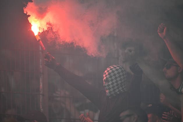 SOCCER - Wacker vs Chemie Leipzig, test match INNSBRUCK,AUSTRIA,18.JUL.26 - SOCCER - ADMIRAL 2.Liga, Regionalliga Nordost, FC Wacker Innsbruck vs BSG Chemie Leipzig, test match. Image shows a feature with a fan of BSG Chemie Leipzig.  GEPAxpictures xDanielxSchoenherr