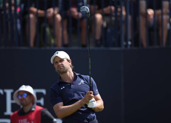154th Open Golf Championships - Round 3 Thomas Detry of Germany on the 1st tee during the British Open Golf Championships at Royal Birkdale in Southport, Britain, 18 July 2026. SOUTHPORT UNITED KINGDOM  Copyright: xADAMxVAUGHANx