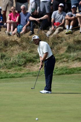 RECORD DATE NOT STATED 18th July 2026; Royal Birkdale Golf Club, Southport, Merseyside, England; The Open Championship Round Three; Tommy Fleetwood (ENG) putts for a birdie on the first green DavidxBlunsden