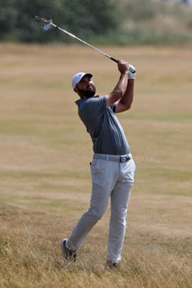 RECORD DATE NOT STATED 18th July 2026; Royal Birkdale Golf Club, Southport, Merseyside, England; The Open Championship Round Three; Scottie Scheffler (USA) plays from the rough at the first hole DavidxBlunsden