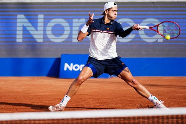 BASTAD, SWEDEN 20260718 Chilean Alejandro Tabilo during the men s semifinal in the singles tournament in the tennis match between Russia s Andrey Rublev and Chile s Alejandro Tabilo Nordea Open in Bastad. BASTAD SWEDEN x9200x *** BASTAD, SWEDEN 20260718 Chilean Alejandro Tabilo during the men s semifinal in the singles tournament at the Nordea Open in Bastad, Sweden, in the tennis match between Russia s Andrey Rublev and Chile s Alejandro Tabilo BASTAD, SWEDEN x9200x  Copyright: xBjörnxLarssonxRosvall TTx TENNIS NORDEA OPEN IN BASTAD
