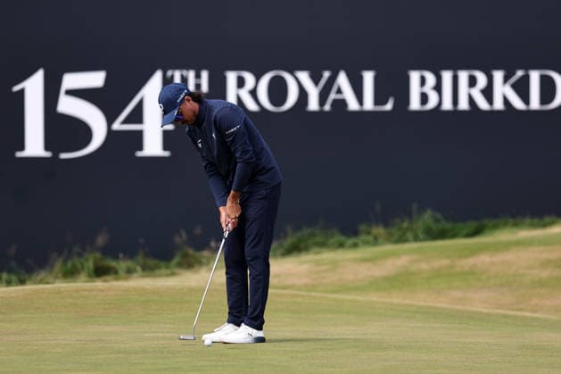 RECORD DATE NOT STATED 18th July 2026; Royal Birkdale Golf Club, Southport, Merseyside, England; The Open Championship Round Three; Ricky Fowler (USA) putting on the 18th green DavidxBlunsden