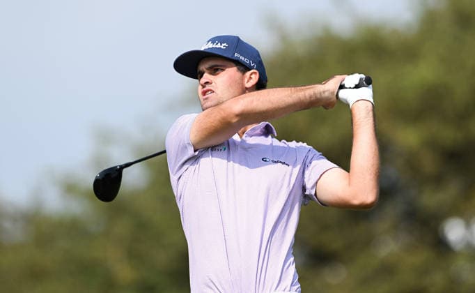 Jackson Suber (USA) on the 2nd Tee 154th Open Golf Championships, Royal Birkdale, Southport, UK - 18 Jul 2026Southport Royal Birkdale United Kingdom  Copyright: xGreigxCowie Shutterstockx 16988298an