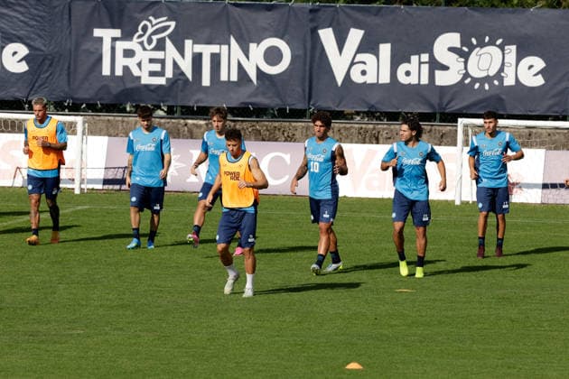 SSC Napoli preseason 2026-27 Player SSC Napoli during Second day SSC Napoli s 2026-27 preseason training camp in val di sole in Trentino, Dimaro Folgarida July, 18 2026. _BPH0826 Copyright: xAntonioxBalascox