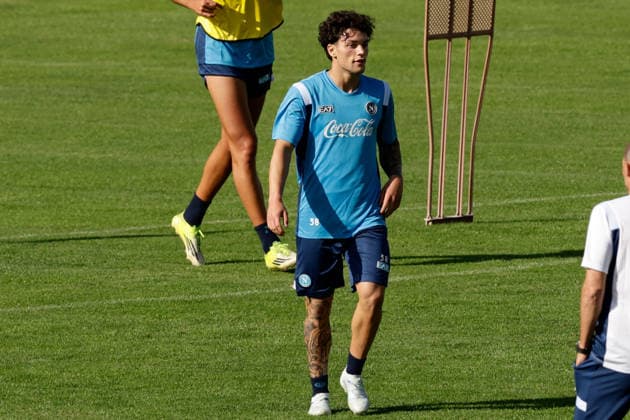 SSC Napoli preseason 2026-27 SSC Napoli™s Italian forward Emanuele Rao during Second day SSC Napoli s 2026-27 preseason training camp in val di sole in Trentino, Dimaro Folgarida July, 18 2026. _BPH1011 Copyright: xAntonioxBalascox