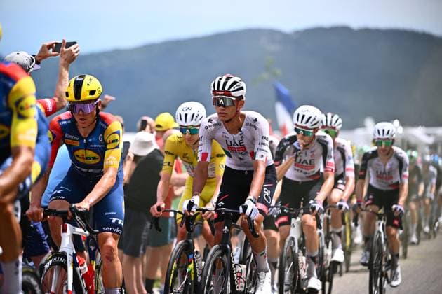 Tour de France 2026 Stage 14 LE MARKSTEIN, FRANCE - JULY 18 : Del Toro Isaac (MEX) of UAE Team Emirates XRG in action during stage 14 of the 113rd edition of Tour de France an UCI World Tour 2.UWT cycling road race stage for Men Elite of 155 km with start in Mulhouse and finish in Le Markstein on July 18, 2026 in Le Markstein, France, 18 07 2026 ( Motordriver Kurt Vandenborre - Le Markstein France  Copyright: xGvgx