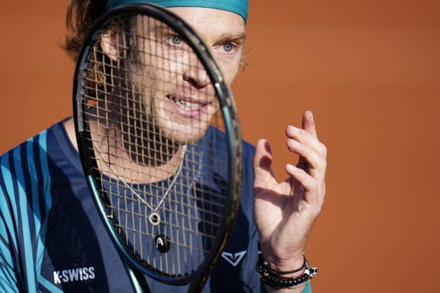 BASTAD, SWEDEN 20260718 Russia s Andrey Rublev during the men s singles semifinal tennis match between Russia s Andrey Rublev and Chile s Alejandro Tabilo at the Nordea Open in Bastad. BASTAD SWEDEN x9200x *** BASTAD, SWEDEN, July 18, 2026: Russia s Andrey Rublev during the men s singles semifinal tennis match between Russia s Andrey Rublev and Chile s Alejandro Tabilo at the Nordea Open in Bastad, BASTAD, SWEDEN x9200x  Copyright: xBjörnxLarssonxRosvall TTx TENNIS NORDEA OPEN IN BASTAD