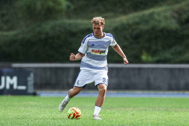Fussball, 3.Liga Saison 2026 2027 Testspiel Bonner SC - MSV Duisburg 18.07.2026, Sportpark Nord Louis Blume (MSV Duisburg U19) Bonn Sportpark Nord Nordrhein-Westfalen Deutschland *** Sports, Soccer, 3rd Division, 2026–2027 Season, Friendly Match: Bonner SC vs. MSV Duisburg, July 18, 2026, Sportpark Nord, Louis Blume, MSV Duisburg U19, Bonn, Sportpark Nord, North Rhine-Westphalia, Germany