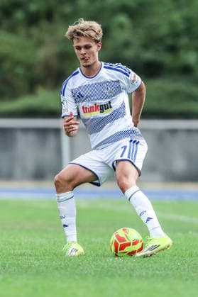 Fussball, 3.Liga Saison 2026 2027 Testspiel Bonner SC - MSV Duisburg 18.07.2026, Sportpark Nord Jakob Bookjans (MSV Duisburg, 7) Bonn Sportpark Nord Nordrhein-Westfalen Deutschland *** Sports, Soccer, 3rd Division, 2026–2027 Season, Friendly Match: Bonner SC vs. MSV Duisburg, July 18, 2026, Sportpark Nord, Jakob Bookjans, MSV Duisburg, 7, Bonn, Sportpark Nord, North Rhine-Westphalia, Germany
