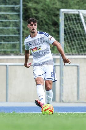 Fussball, 3.Liga Saison 2026 2027 Testspiel Bonner SC - MSV Duisburg 18.07.2026, Sportpark Nord Tobias Fleckstein (MSV Duisburg, 5) Bonn Sportpark Nord Nordrhein-Westfalen Deutschland *** Sports, Soccer, 3rd Division, 2026–2027 Season, Friendly Match: Bonner SC vs. MSV Duisburg, July 18, 2026, Sportpark Nord, Tobias Fleckstein (MSV Duisburg), 5, Bonn, Sportpark Nord, North Rhine-Westphalia, Germany