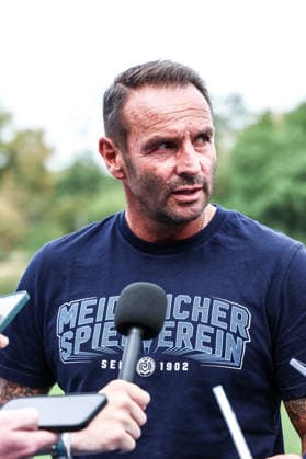 Fussball, 3.Liga Saison 2026 2027 Testspiel Bonner SC - MSV Duisburg 18.07.2026, Sportpark Nord Dietmar Hirsch (Cheftrainer, MSV Duisburg) Mixed Zone nach dem Testspiel Bonn Sportpark Nord Nordrhein-Westfalen Deutschland *** Sports, Soccer, 3rd Division, 2026–2027 Season, Friendly Match: Bonner SC vs. MSV Duisburg, July 18, 2026, Sportpark Nord, Dietmar Hirsch, Head Coach, MSV Duisburg, Mixed Zone after the friendly match, Bonn, Sportpark Nord, North Rhine-Westphalia, Germany