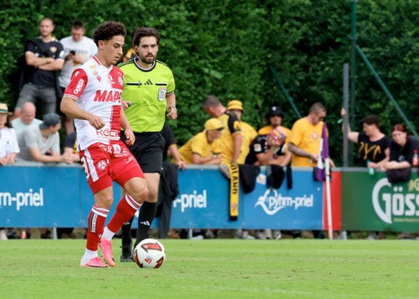 SOCCER - GAK vs Dresden, test match WINDISCHGARSTEN,AUSTRIA,18.JUL.26 - SOCCER - ADMIRAL Bundesliga, 2. DFL, 2. Deutsche Bundesliga, Grazer AK 1902 vs Dynamo Dresden, test match. Image shows Ismael Guerti (GAK.  GEPAxpictures xHansxOberlaender