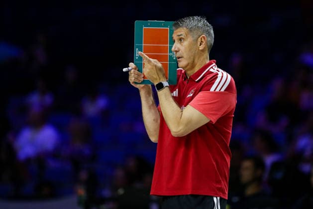 Turkiye v Slovenia - Men s Volleyball Nations League BELGRADE, SERBIA - JULY 18: Head coach of Turkiye, Slobodan Kovac follows the Men s Volleyball Nations League match between Turkiye and Slovenia in Belgrade, Serbia on July 18, 2026. Filip Stevanovic Anadolu Belgrade Serbia. Editorial use only. Please get in touch for any other usage.  Copyright: x2026xAnadoluxFilipxStevanovicx