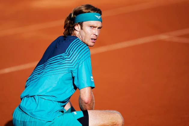BASTAD, SWEDEN 20260718 Russia s Andrey Rublev during the men s singles semifinal tennis match between Russia s Andrey Rublev and Chile s Alejandro Tabilo at the Nordea Open in Bastad. BASTAD SWEDEN x9200x *** BASTAD, SWEDEN, July 18, 2026: Russia s Andrey Rublev during the men s singles semifinal tennis match between Russia s Andrey Rublev and Chile s Alejandro Tabilo at the Nordea Open in Bastad, BASTAD, SWEDEN x9200x  Copyright: xBjörnxLarssonxRosvall TTx TENNIS NORDEA OPEN IN BASTAD