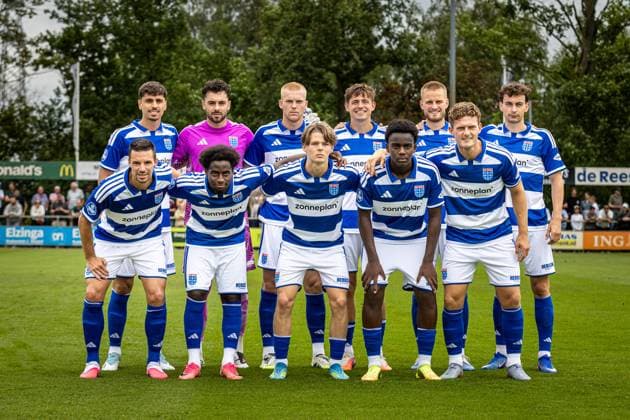 MEPPEL, 18 7-2026, Sportpark Ezinge, Season 2026 2027, Dutch Eredivisie Football, Preseason friendly match between PEC Zwolle and Cercle Brugge, Picture shows team of PEC Zwolle PEC Zwolle - Cercle Brugge (friendly)  x205091431x Copyright:
