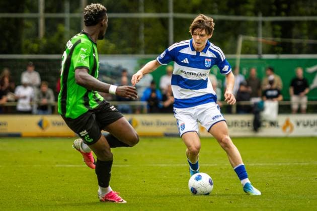 MEPPEL, 18 7-2026, Sportpark Ezinge, Season 2026 2027, Dutch Eredivisie Football, Preseason friendly match between PEC Zwolle and Cercle Brugge, Picture shows PEC Zwolle player Gilles van der Wal PEC Zwolle - Cercle Brugge (friendly)  x205091553x Copyright: