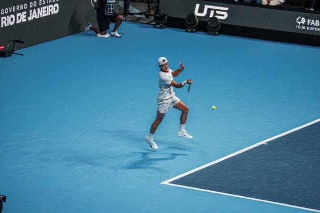 RECORD DATE NOT STATED Guto Miguel vs. Brandon Nakashima for UTS Rio Rio de Janeiro (RJ), 07 17 2026 - Sports Tennis Brazil UTS RJ - Match between Guto Miguel x Brandon Nakashima UTS Rio held at Maracanazinho in the city of Rio de Janeiro, this Friday, July 17, 2026.(Foto: Gabby Costa Thenews2 imago images) SPO  Copyright: xGabbyxCostax