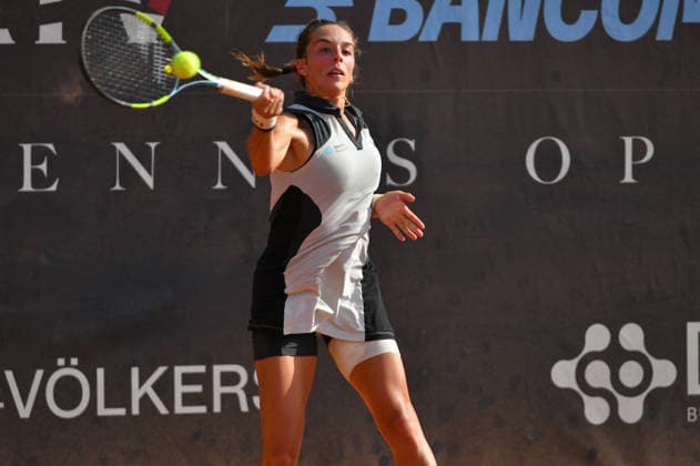 TENNIS - International Tennis Tournament - ATV Bancomat Tennis Open - Semifinals Photo by IPA ABACAPRESS.COM86783898 - Lucia Bronzetti of Italy faces Nuria Brancaccio of Italy during the semifinal match at the ATV Bancomat Tennis Open WTA, Tennis Damen 125 at the Antico Tiro a Volo Club on July 18, 2026, in Rome, Italy. (Credit: Roberto Bettacchi) (Credit: Roberto Bettacchi) Rome Italy  Copyright: xIPAxSport ABACAx