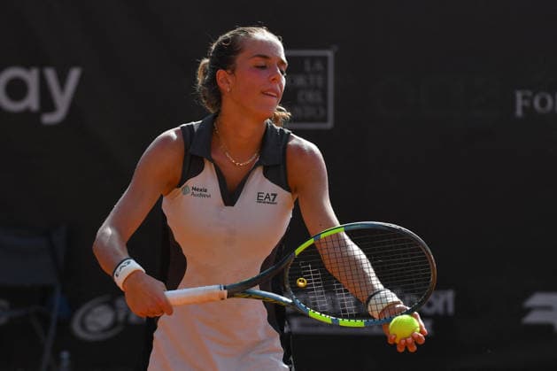 TENNIS - International Tennis Tournament - ATV Bancomat Tennis Open - Semifinals Photo by IPA ABACAPRESS.COM86783900 - Lucia Bronzetti of Italy faces Nuria Brancaccio of Italy during the semifinal match at the ATV Bancomat Tennis Open WTA, Tennis Damen 125 at the Antico Tiro a Volo Club on July 18, 2026, in Rome, Italy. (Credit: Roberto Bettacchi) (Credit: Roberto Bettacchi) Rome Italy  Copyright: xIPAxSport ABACAx