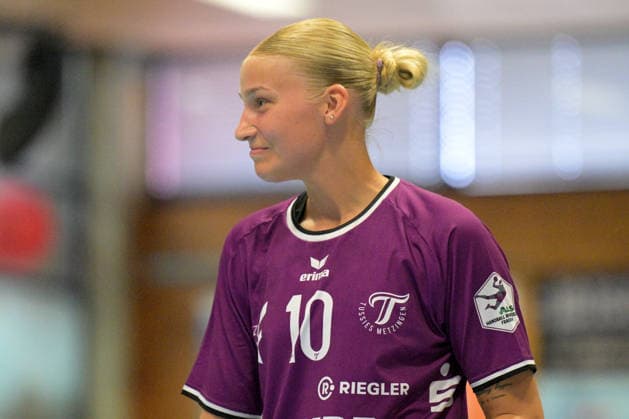 Neuzugang der TusSies Metzingen Maraike Kusian (TusSies Metzingen, 10) vom amtierenden Pokalsieger und Ligakonkurrent BVB Borussia Dortmund TusSies Metzingen vs. Union Neckarsulm , Handball, Vorbereitung, Testspiel, Saison 2026 2027, 18.07.2026 TusSies Metzingen vs. Sport-Union Neckarsulm , Handball, Vorbereitung, Testspiel, Saison 2026 2027, 18.07.2026 Voehringen *** Maraike Kusian, new addition to TusSies Metzingen, No. 10 from reigning cup champion and league rival BVB Borussia Dortmund TusSies Metzingen vs. Sport Union Neckarsulm, Handball, Preseason, Friendly, 2026–2027 Season, July 18, 2026, TusSies Metzingen vs. Sport Union Neckarsulm, handball, preseason, exhibition match, 2026–2027 season, July 18, 2026, Voehringen Copyright: xEibner-Pressefotox EP_TBR