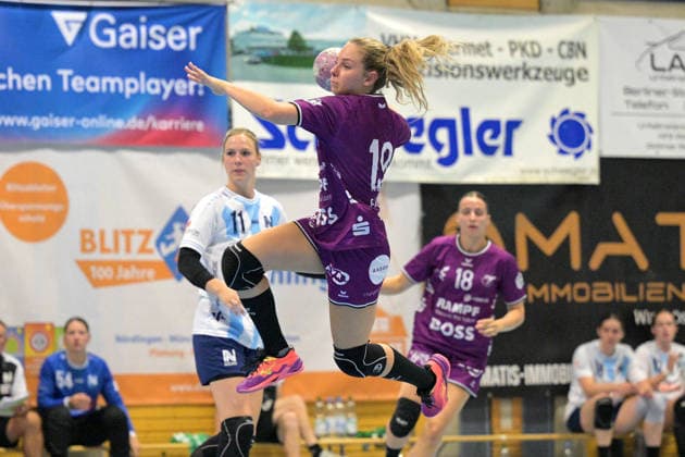 Johanna Farkas (TusSies Metzingen, 19) beim Wurf Tor TusSies Metzingen vs. Union Neckarsulm , Handball, Vorbereitung, Testspiel, Saison 2026 2027, 18.07.2026 TusSies Metzingen vs. Sport-Union Neckarsulm , Handball, Vorbereitung, Testspiel, Saison 2026 2027, 18.07.2026 Voehringen *** Johanna Farkas of TusSies Metzingen, age 19, taking a shot on goal in the TusSies Metzingen vs. Sport Union Neckarsulm match, handball, preseason, exhibition game, 2026–2027 season, July 18, 2026, TusSies Metzingen vs. Sport Union Neckarsulm, handball, preseason, exhibition game, 2026–2027 season, July 18, 2026, Voehringen Copyright: xEibner-Pressefotox EP_TBR