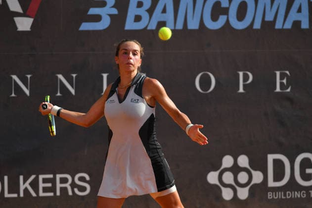 TENNIS - International Tennis Tournament - ATV Bancomat Tennis Open - Semifinals Photo by IPA ABACAPRESS.COM86783903 - Lucia Bronzetti of Italy faces Nuria Brancaccio of Italy during the semifinal match at the ATV Bancomat Tennis Open WTA, Tennis Damen 125 at the Antico Tiro a Volo Club on July 18, 2026, in Rome, Italy. (Credit: Roberto Bettacchi) (Credit: Roberto Bettacchi) Rome Italy  Copyright: xIPAxSport ABACAx