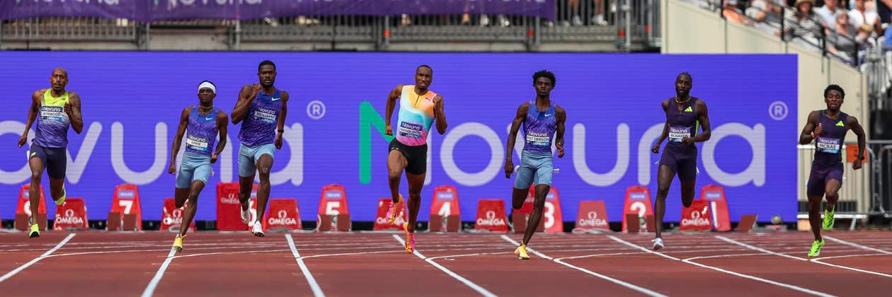 2026 Wanda Diamond League - Novuna London Athletics Meet Athletes compete during the men s 400m event at the Wanda Diamond League meeting at the London Stadium in Stratford, London, United Kingdom. United Kingdom  Copyright: xMIxNewsx originalFilename:fletcher-wandadua260718_npKo4.jpg