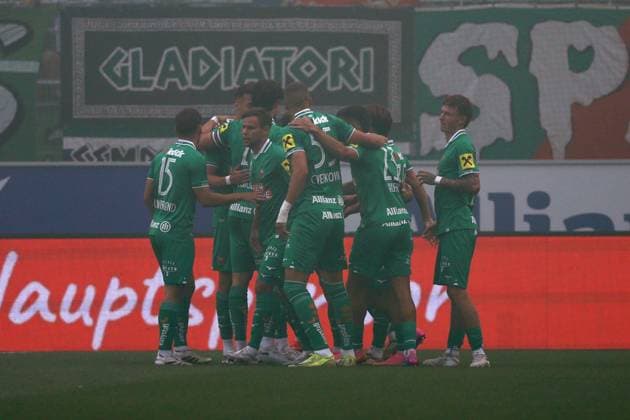 18.July.2026 – SOCCER – FRIENDLY TEST GAME(MEN) - Rapid Wien (Austria) vs HSV (Germany) Ercan Kara (Rapid Wien) celebrates his team s first goal VIENNA VIENNA, AUSTRIA – Allianz Stadion SK Rapid Wien Allianz Stadion AUSTRIA