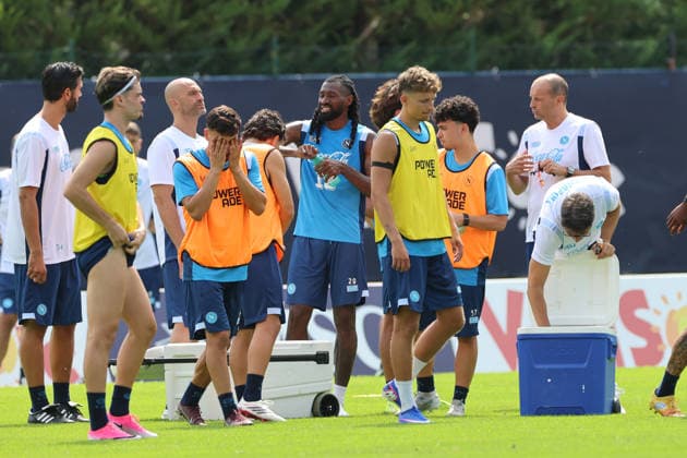 Football, Italy, SCC Napoli, Training
