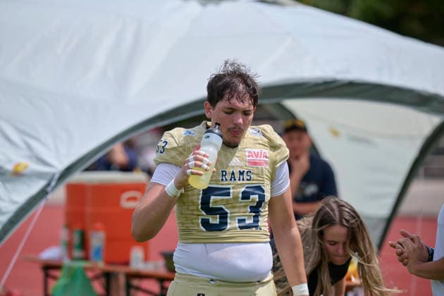 Playoffs, Junior Bowl, U20, GFLJ, Nürnberg Rams vs. Hamburg Huskies German Football League Juniors(GFLJ), U20, Nürnberg Rams vs. Hamburg Huskies Nürnberg Berthold-Brecht-Sportanlage Bayern Deutschland *** Playoffs, Junior Bowl, U20, GFLJ, Nuremberg Rams vs. Hamburg Huskies German Football League Juniors (GFLJ), U20, Nuremberg Rams vs. Hamburg Huskies Nuremberg Berthold Brecht Sports Complex Bavaria, Germany Copyright: x30nullvierxPhotographie,xGerhardxLehnerx