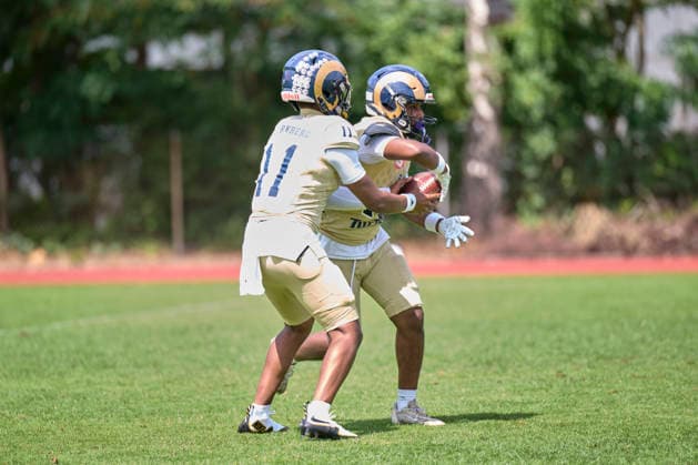 Playoffs, Junior Bowl, U20, GFLJ, Nürnberg Rams vs. Hamburg Huskies German Football League Juniors(GFLJ), U20, Nürnberg Rams vs. Hamburg Huskies Nürnberg Berthold-Brecht-Sportanlage Bayern Deutschland *** Playoffs, Junior Bowl, U20, GFLJ, Nuremberg Rams vs. Hamburg Huskies German Football League Juniors (GFLJ), U20, Nuremberg Rams vs. Hamburg Huskies Nuremberg Berthold Brecht Sports Complex Bavaria, Germany Copyright: x30nullvierxPhotographie,xGerhardxLehnerx