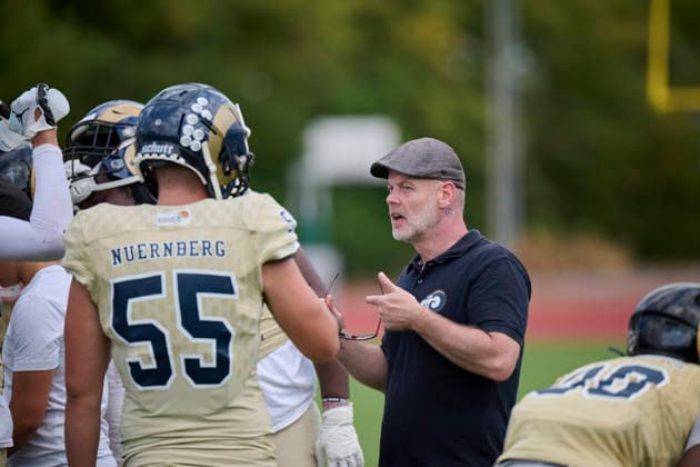 Playoffs, Junior Bowl, U20, GFLJ, Nürnberg Rams vs. Hamburg Huskies German Football League Juniors(GFLJ), U20, Nürnberg Rams vs. Hamburg Huskies Nürnberg Berthold-Brecht-Sportanlage Bayern Deutschland *** Playoffs, Junior Bowl, U20, GFLJ, Nuremberg Rams vs. Hamburg Huskies German Football League Juniors (GFLJ), U20, Nuremberg Rams vs. Hamburg Huskies Nuremberg Berthold Brecht Sports Complex Bavaria, Germany Copyright: x30nullvierxPhotographie,xGerhardxLehnerx