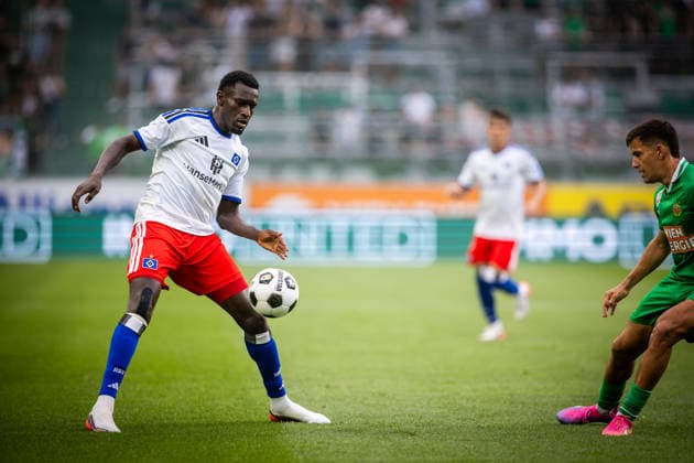 RAPID WIEN - HABMURGER SV Bakery Jatta of HSV during the pre season friendly football match between SC Rapid Vienna and Hamburger SV at the Allianz Stadion. Vienna, Austria, July 18, 2026. Photo by Branislav Racko Copyright: xx 080A9135